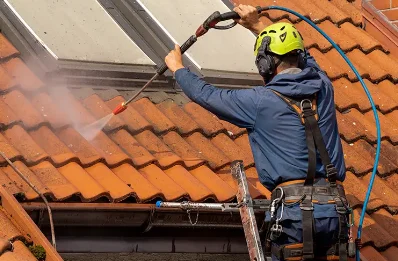 Démoussage et hydrofuge de toiture à Lentilles